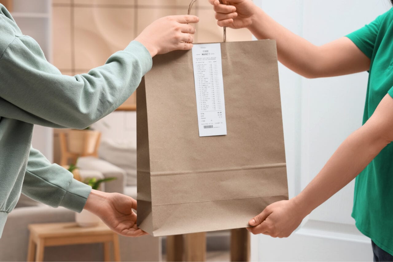 Delivery order ticket routed straight to the kitchen