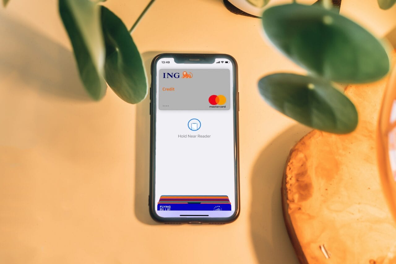 Gift card saved to a mobile wallet on a smartphone